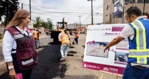 Impulsa Claudia Agatón obras de infraestructura social, vial y deportiva para Ensenada
