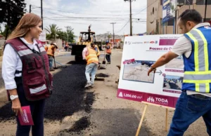 Impulsa Claudia Agatón obras de infraestructura social, vial y deportiva para Ensenada