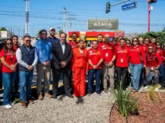 Destaca Claudia Agatón apoyo de Femsa y Oxxo para rehabilitar camellones en la avenida Reforma