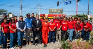 Destaca Claudia Agatón apoyo de Femsa y Oxxo para rehabilitar camellones en la avenida Reforma
