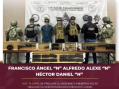 Detienen a tres sujetos con armas y chalecos balísticos en el Valle de la Trinidad