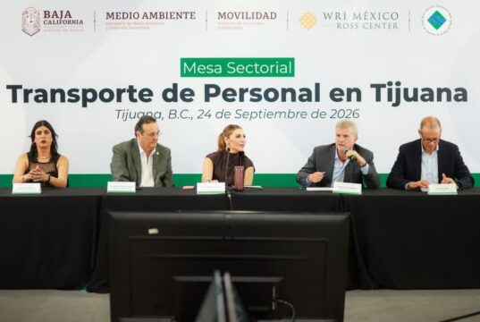 Promueve BC un modelo de transporte moderno y sostenible para la fuerza laboral de la industria maquiladora
