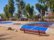 Rehabilitan cancha deportiva en San Antonio de las Minas