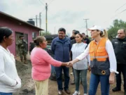 Recorre Marina del Pilar zonas afectadas por lluvias en el sur de Ensenada