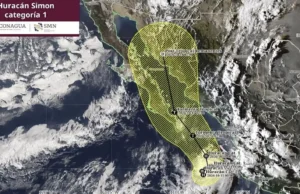 Impactaría el huracán Simón al sur de San Quintín el próximo fin de semana
