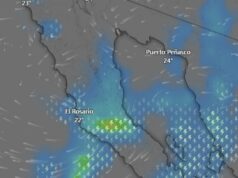 Pronostican lluvias y vientos de Santa Ana de hasta 100 kilómetros por hora para este fin de semana