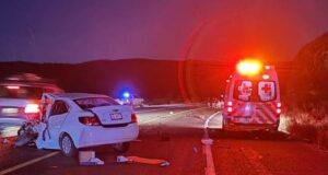 Muere hombre y embarazada resulta lesionada tras accidente en el Libramiento Ensenada