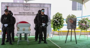 Despiden con honores a la agente Dafny Astrid Manzano Córdova en Ensenada